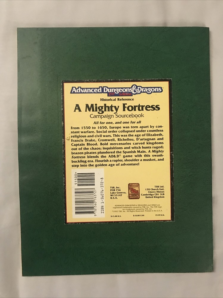 AD&D Advanced Dungeons & Dragons A Mighty Fortress