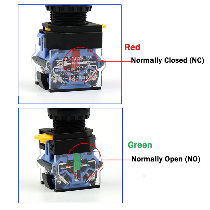 22mm Rotary Switch With Key Security Lock Switch Momentary Latching 2/3 Position