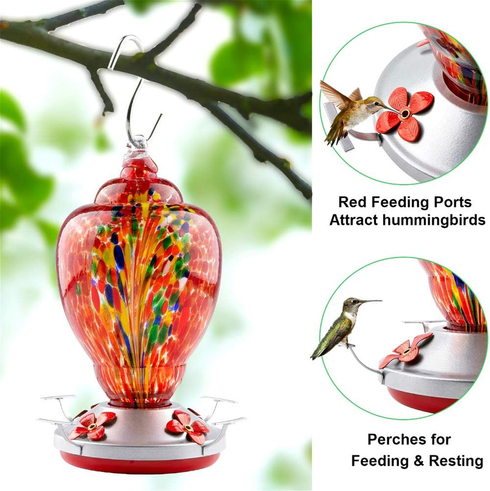 6 Pack Hummingbird Feeder Bottom Replacement Parts Base Set Includes Feeder Base