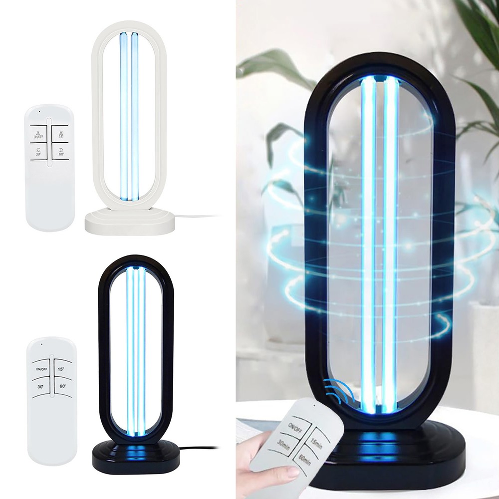 UV Bed Bug Killer Lamp With Remote Control 3 Timer Settings For Bedroom Cleaning