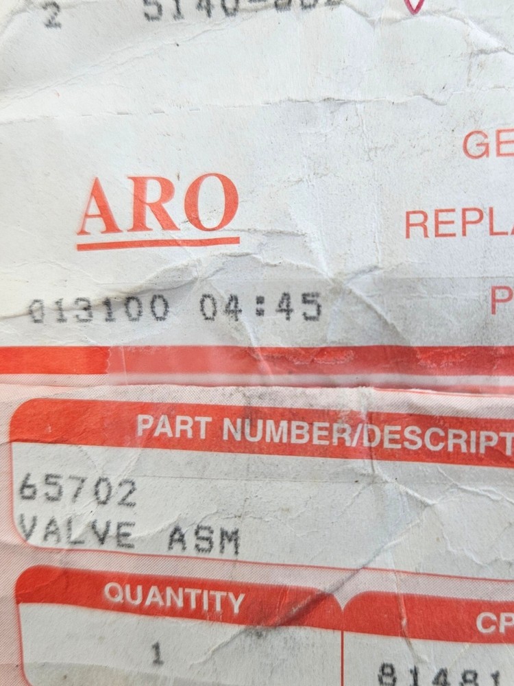 ARO 65702 Valve Assembly
