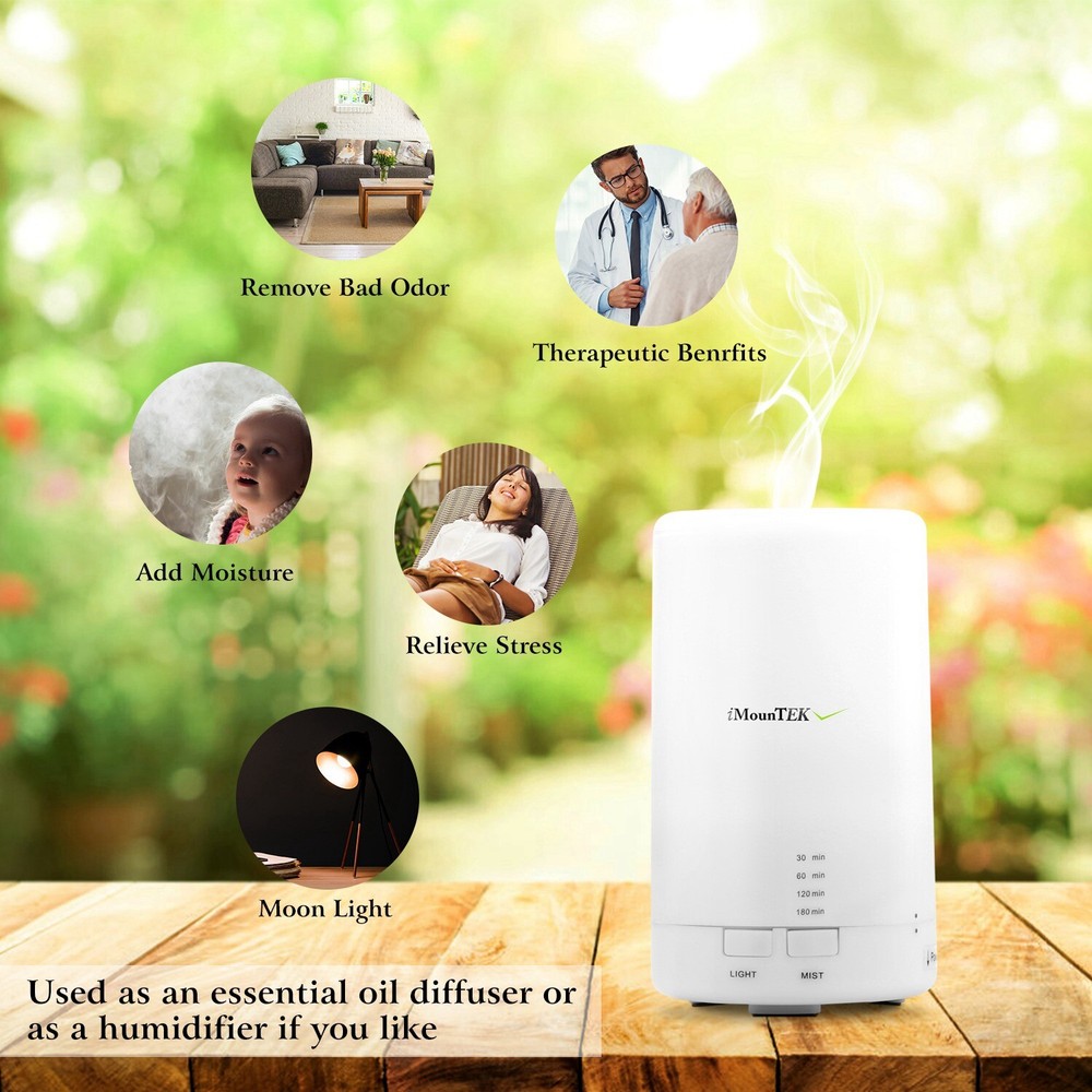 US LED Ultrasonic Aroma Essential Diffuser Air Humidifier Purifier Aromatherapy