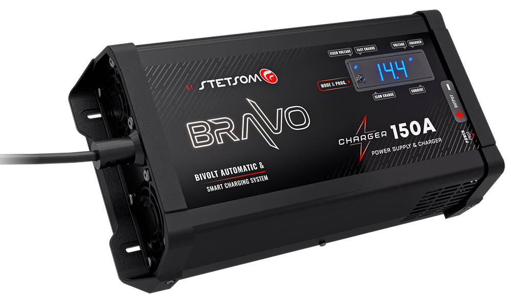 Stetsom BRAVO Charger 150A automatic BI-VOLT & smart charging system