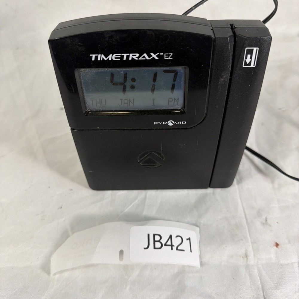 Pyramid TimeTrax EZ Time Clock w/ Power Adapter – JB421