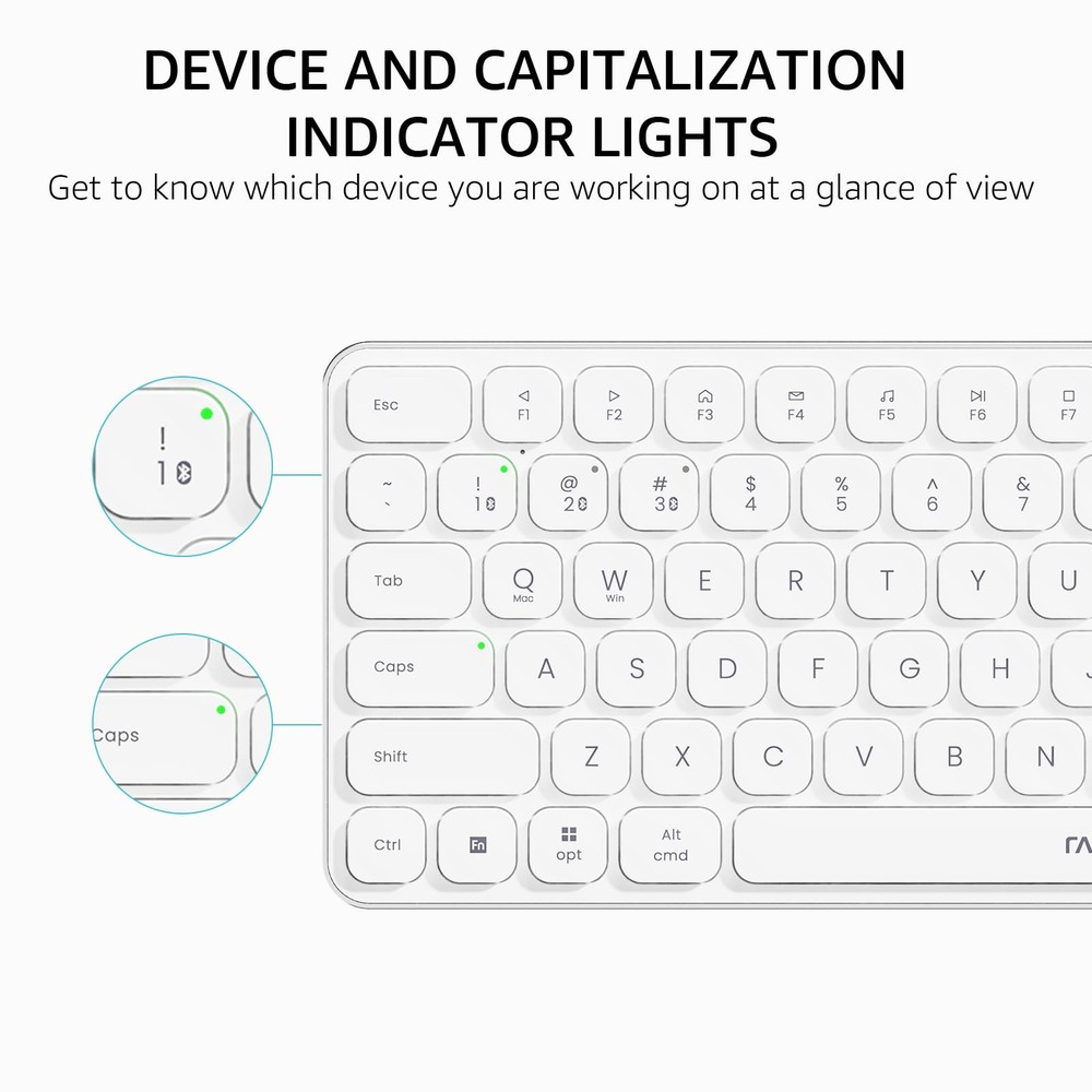 9010M MultiDevice Keyboard Mouse Combo 2.4GHz Bluetooth 5.0 Wireless Set