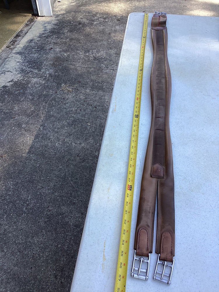 Prestige brown leather girth 56" 145cm