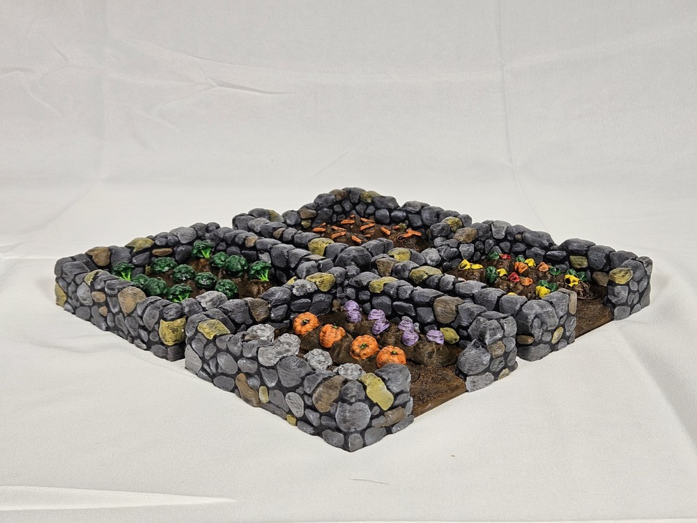 Modular Farm Plots 28mm Tabletop Terrain, Dnd