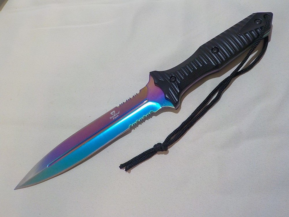 Snake Eye "Rainbow" Foxed Blade Dagger