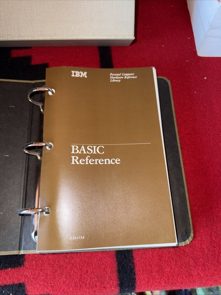 Vintage 1986 IBM Library Book Technical Reference Personal Computers Basic 3.0