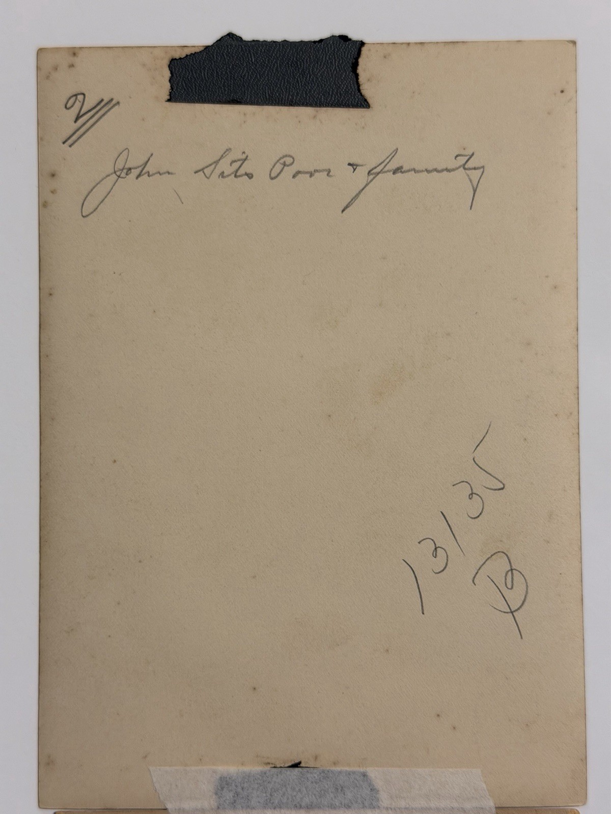 Antique Native American Indian Photograph Titled: "Jack Sits Poor, & Family"