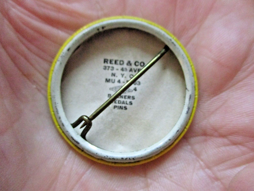 Fire Marshal Badge / Pinback Scammon School Chicago