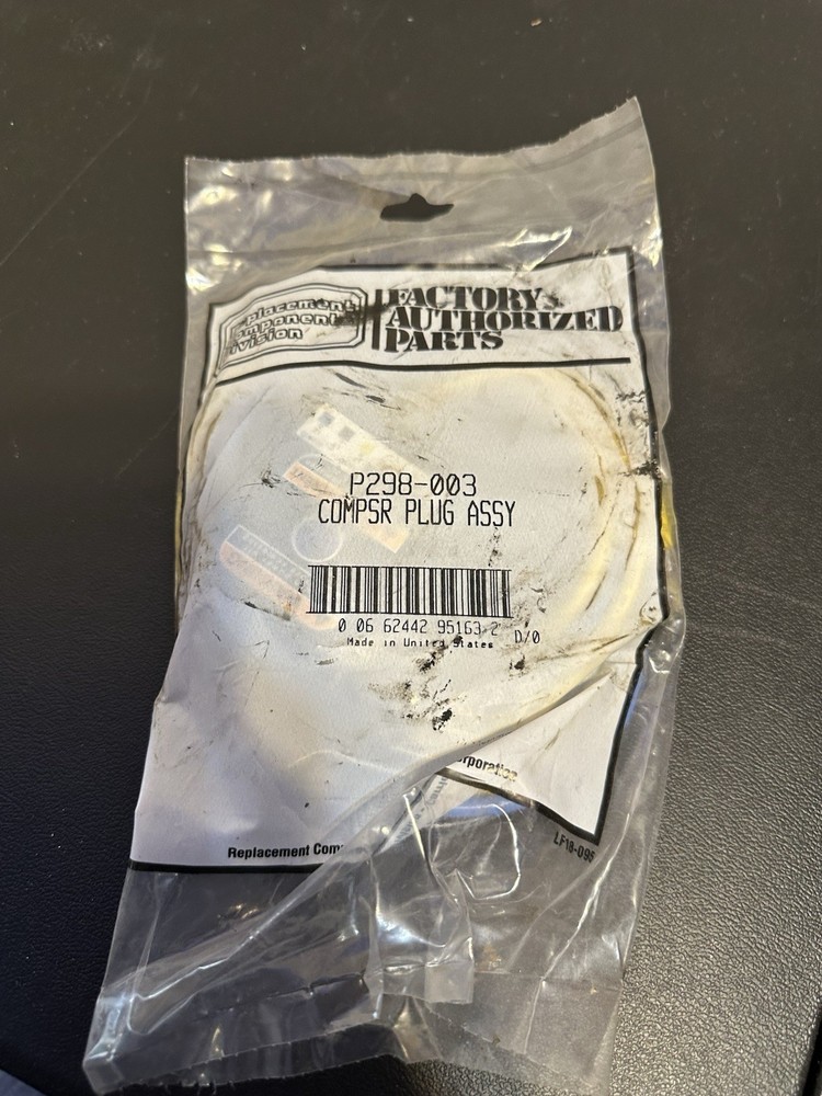 Carrier Compressor Plug Assembly Replacement Part P298-003