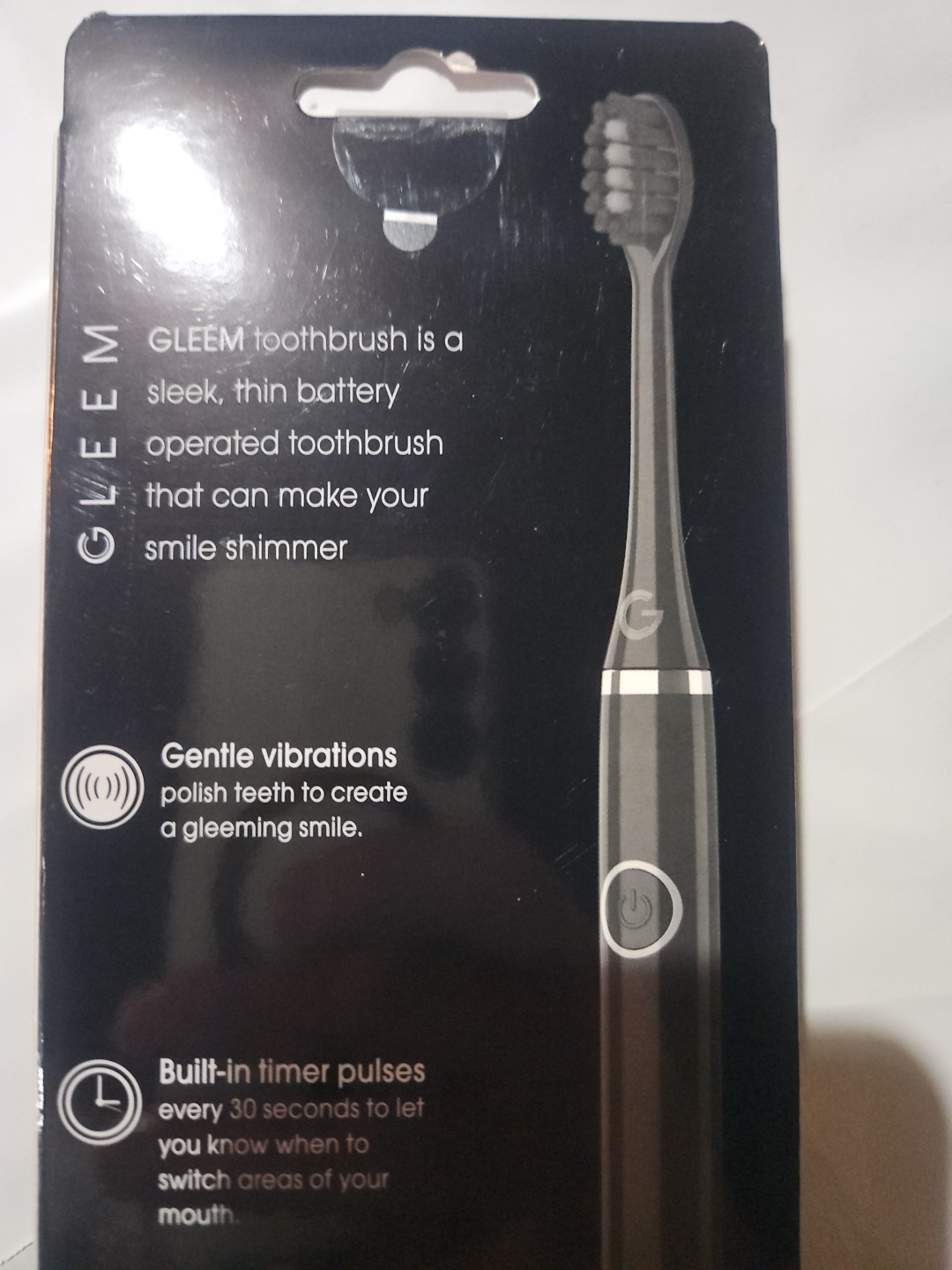 Gleem Power Toothbrush Handle/brush Head/travel Case/battery New Sealed In Box