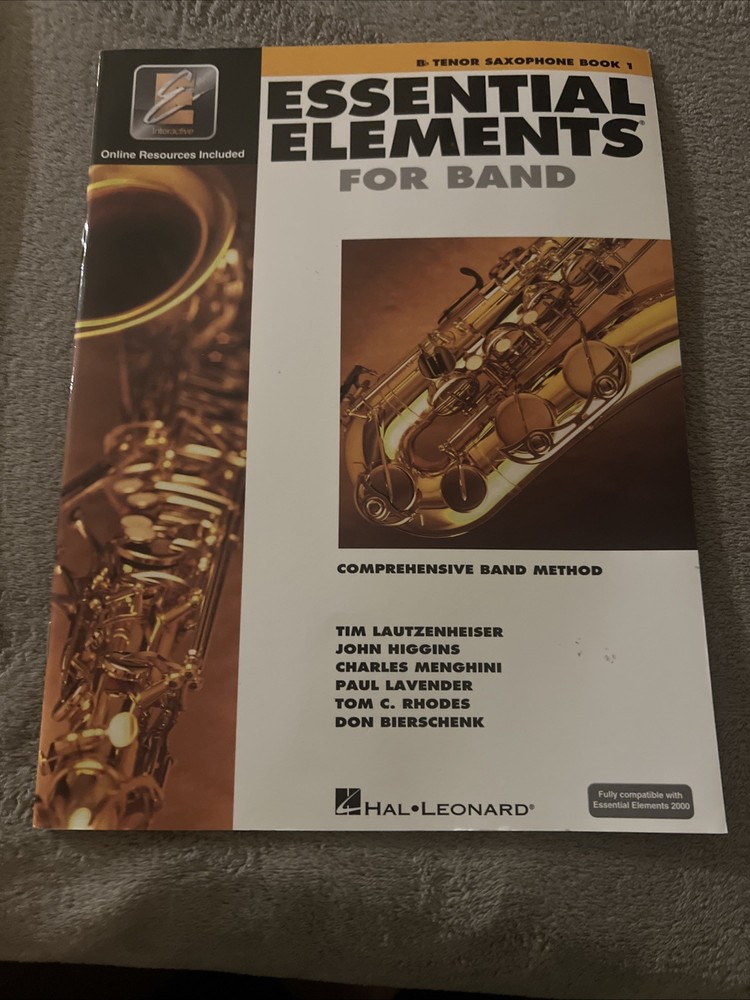 Hal Leonard Essential Elements For Band Tenor Saxophone Book 1 Interactive App