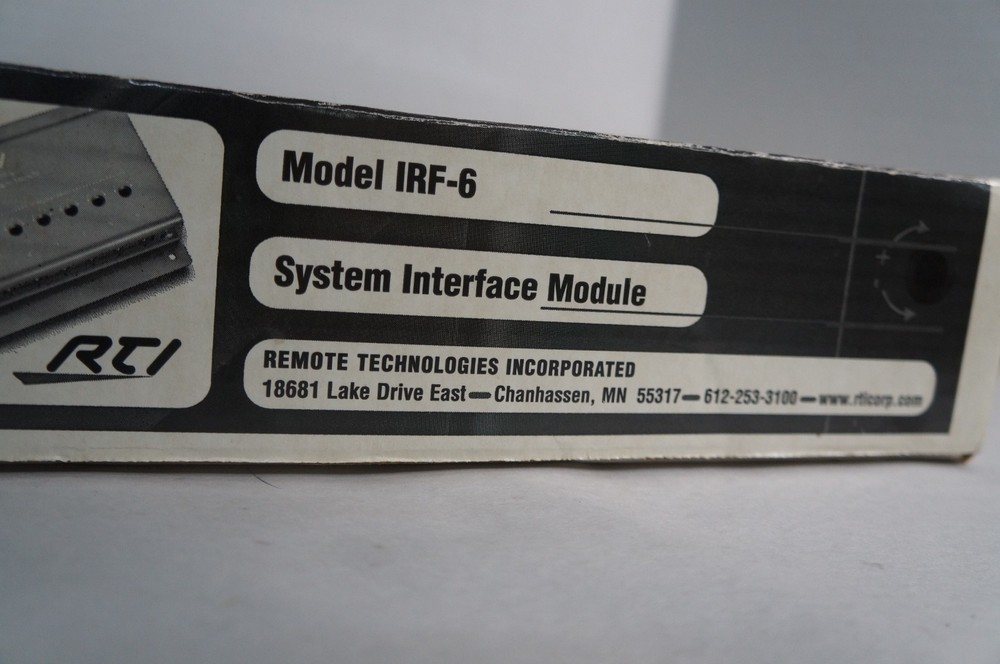 New RTI Model IRF-6 System Interface Module