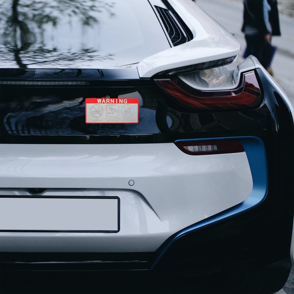 20 Pcs Vehicle Warning Stickers Video Window