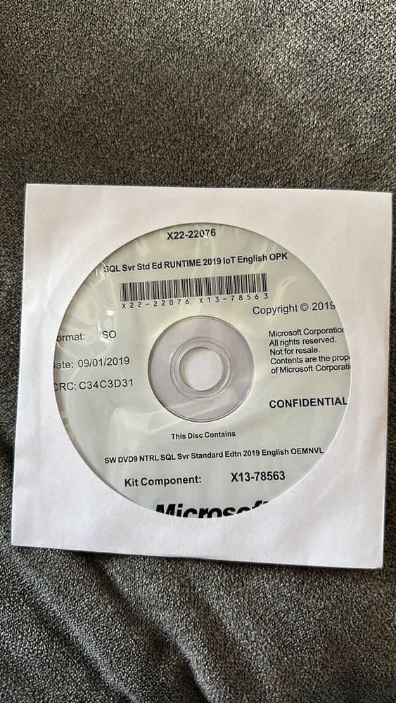 SQL SERVER 2019 STD 24 Core + Ultimited CALS