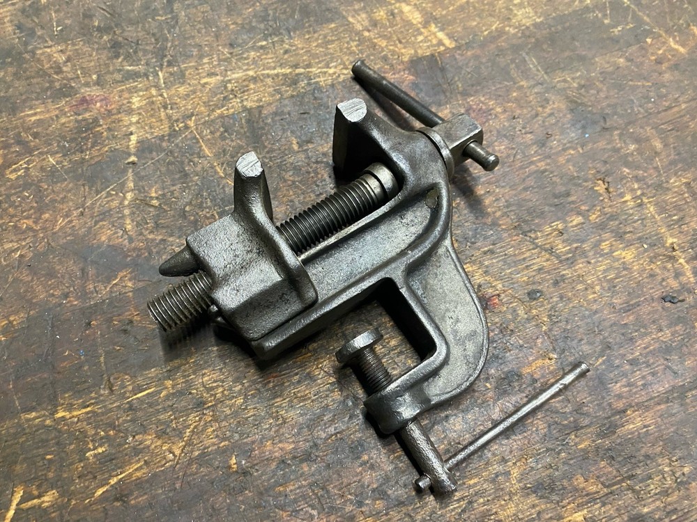 Vintage Clamp On Bench Vise