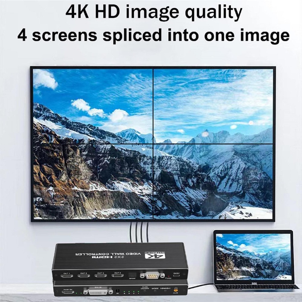 1X2 1X4 1X3 2X1 3x1 4X1 2x2 HDMI DVI Multi Video Controller Processor Splicer e