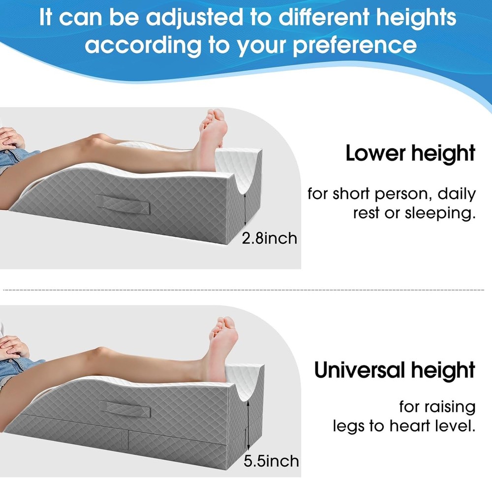 Almohada Elevación Pierna Espuma Memoria Ajustable