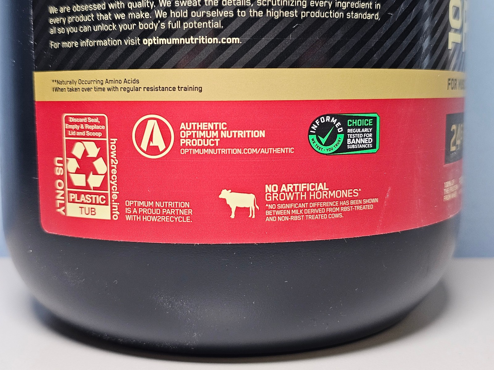 ON Optimum Nutrition Gold Standard 100% Whey Protein - Banana Cream -Exp 5/21/27