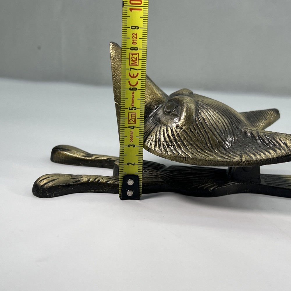 DOOR KNOCKER SOLID BRASS LARGE FOX HEAD DOOR KNOCKER Hardware. #C1