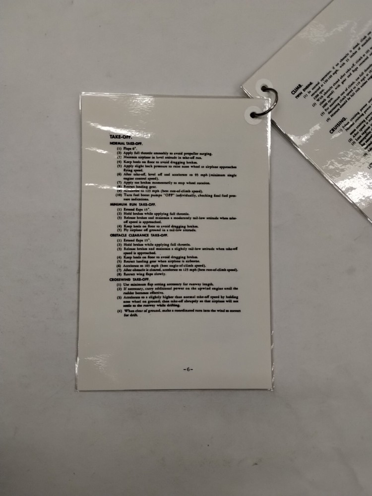 Cessna 310 Checklist (Laminated)-Copy