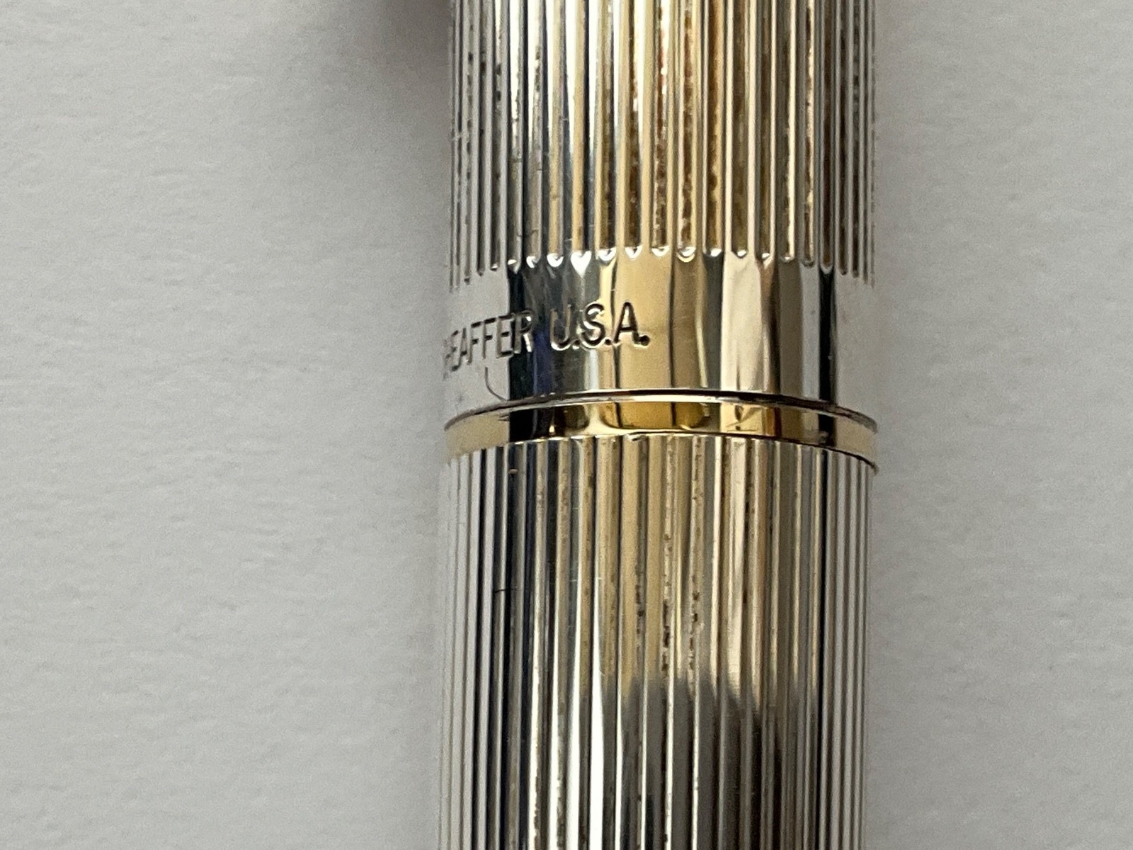 Sheaffer Imperial Sterling Silver Fountain Pen Made in USA - 14K Nib