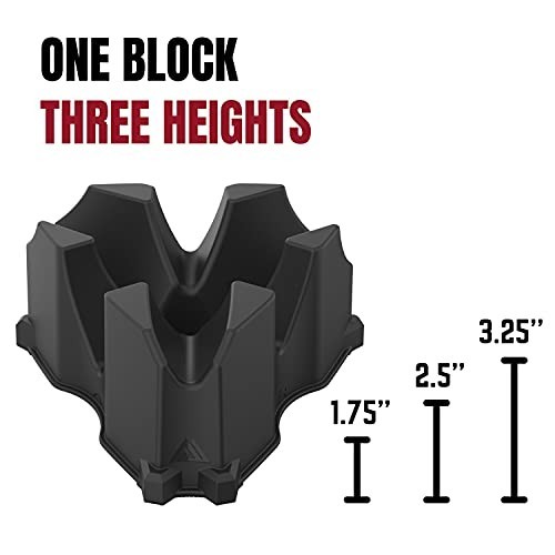 Indoor Bike Trainer Front Wheel Riser Block - Adjustable Height for Stability &