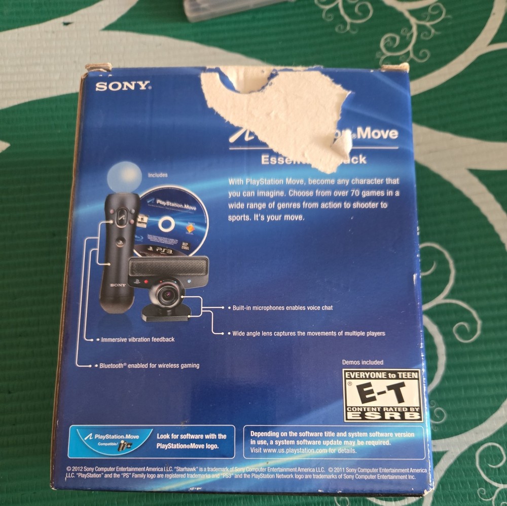 Sony Playstation 3 Move Essentials Pack PS3 Motion Control Eye Camera Open Box