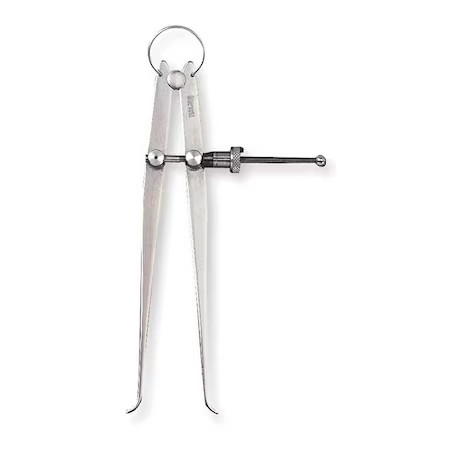 Starrett 73A-4 Inside Spring Caliper, 4 In, Solid