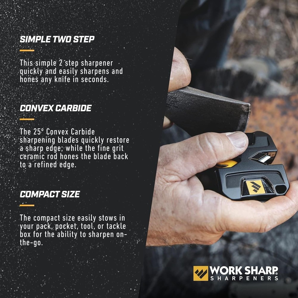 Portable Pivot Knife Sharpener, WSEDCPVT EDC Black