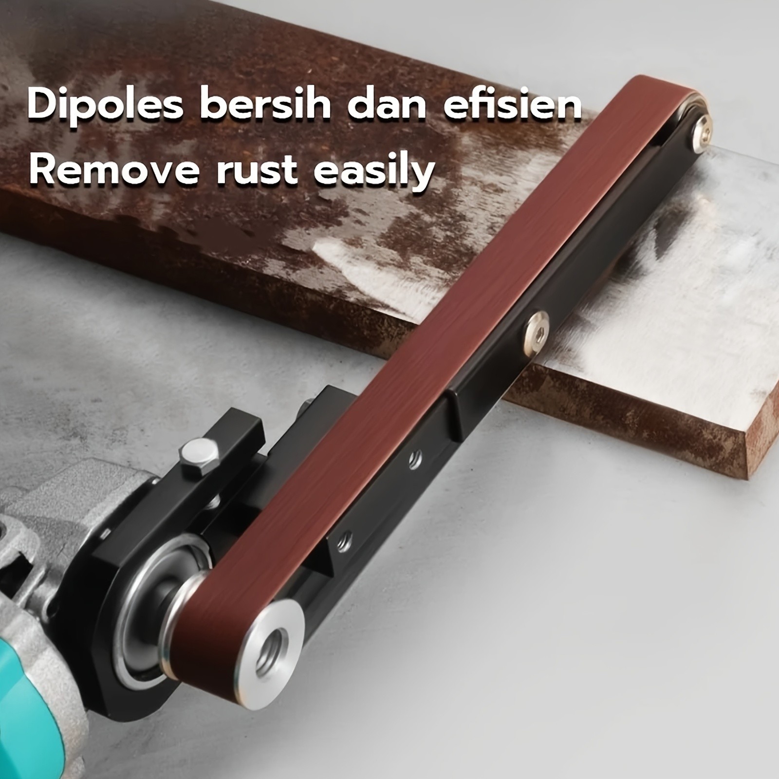 Angle Grinder to Belt Sander Adapter - For Metal/Wood Sanding & Rust Removal