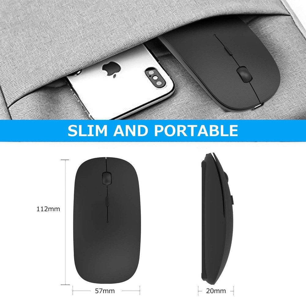 Bluetooth Wireless Mouse for Laptop Mac Macbook Ipad Macbook Air Macbook Pro Pc