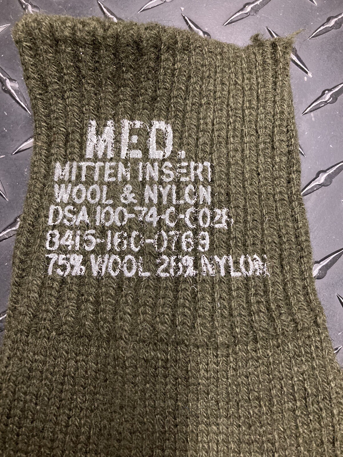 Trigger Finger Glove Liners / Inserts Cold Weather Medium Vietnam ERA USGI NOS