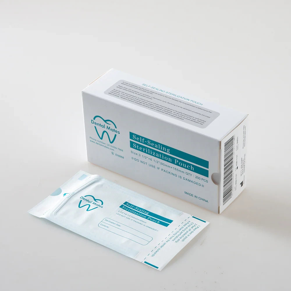 3.5x10 Autoclave Sterilization Pouches - Self-Sealing for Dental Clinic & Tattoo