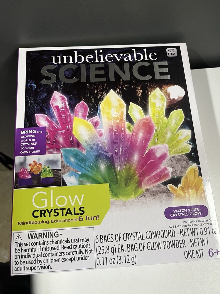 NEW Science Squad Unbelievable Science Grow & Create Crystals