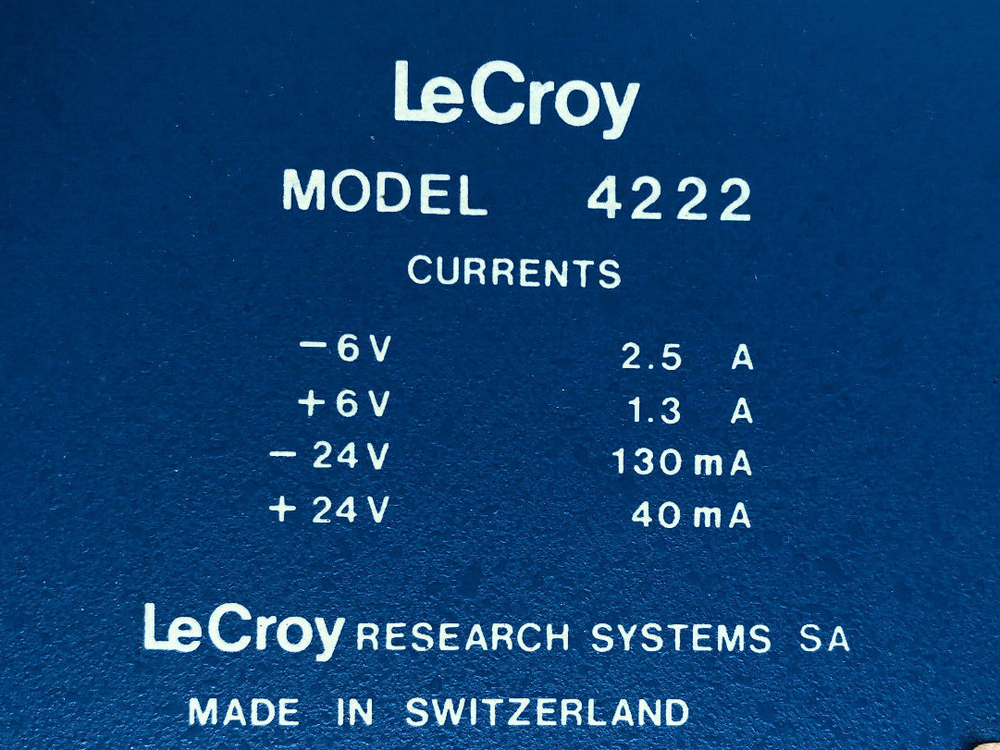 LeCroy Model 4222 Quad, Wide Range, Gate and Delay Generator
