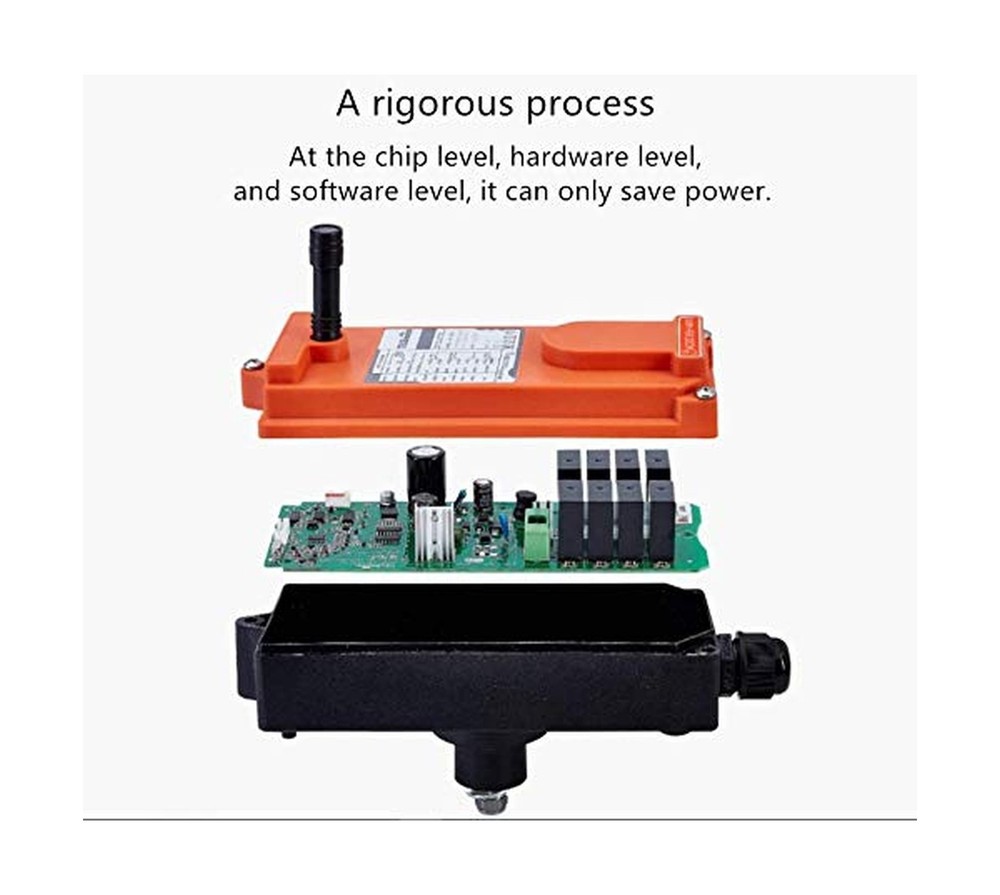 F21-E1B Hoist Crane Industrial Remote Control Wireless Transmitter Push Butto...