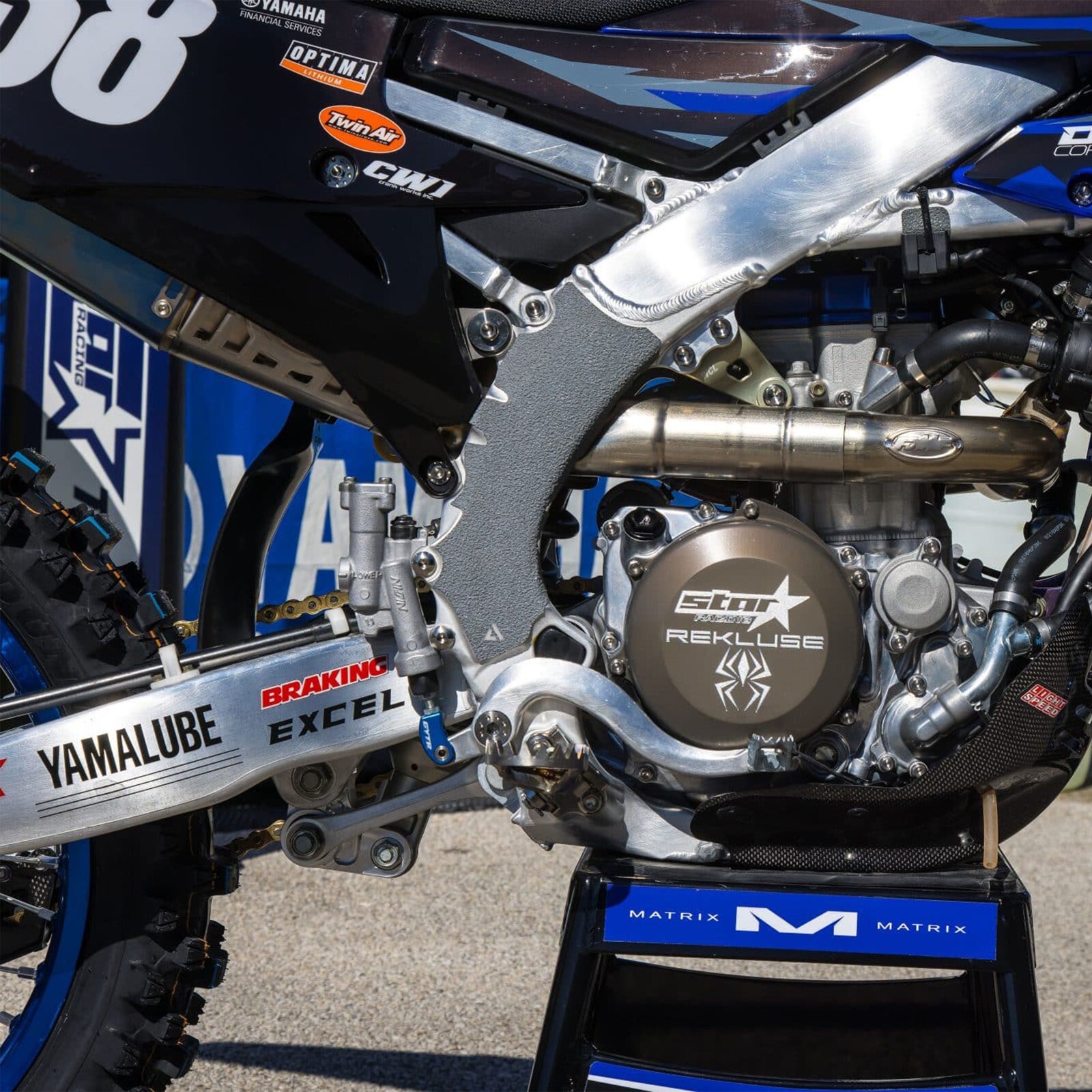 19 - 2025 YZ250F / 18 - 2025 YZ450F Yamaha Rubberized Frame Grip Tape (2 Pairs)