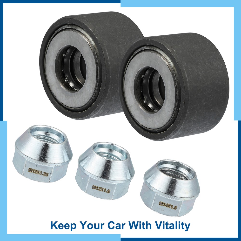 Universal Pack (2) Wheel Stud Installer Tool with 3/4" Hex Wheel Lug Nuts