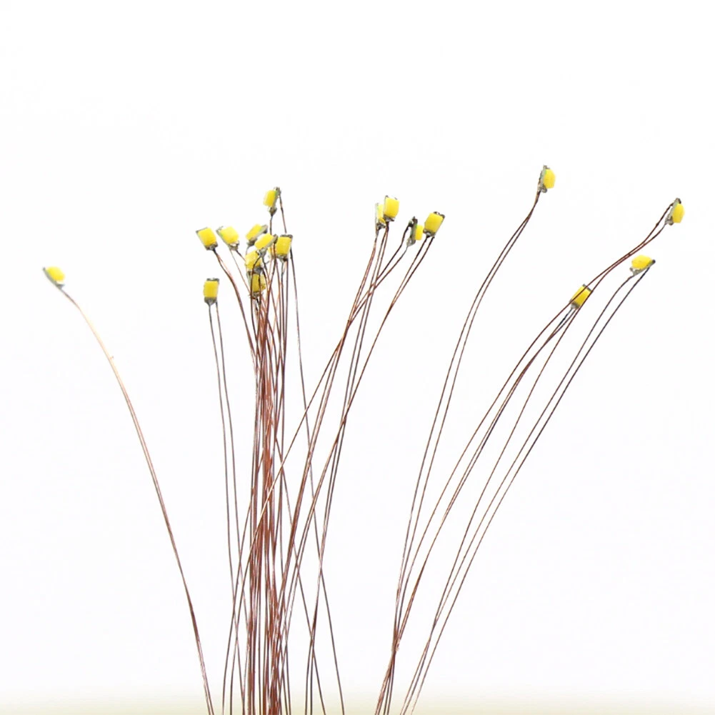 50X Wired Micro LED Pre-Soldered 0402,0603, 0805,1206 Copper Wire Lights SMD US