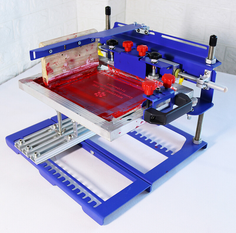 TECHTONGDA Model-A 170mm Diameter Curved Screen Printing Machine Push-pull