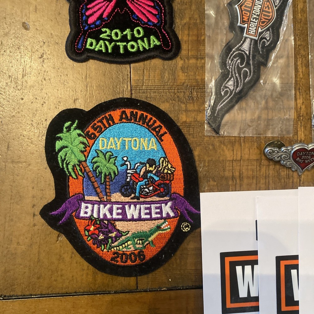 HARLEY-DAVIDSON PATCH AND PIN LOT