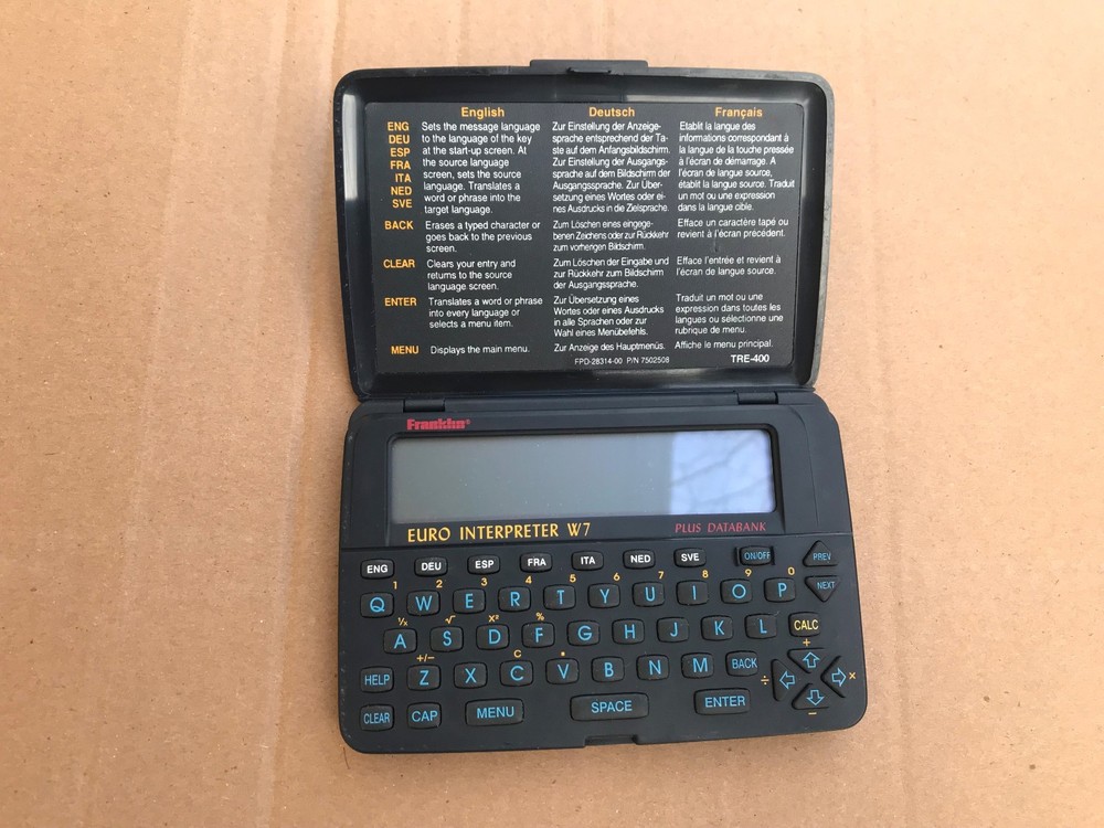 Franklin Euro-Interpreter W-7 TRE-400