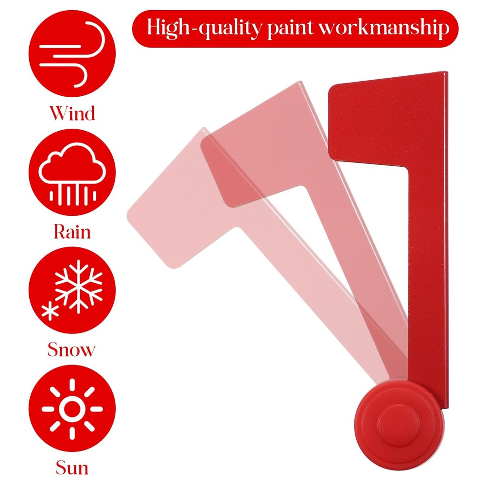 Mailbox Flag Replacement, Red Flag for Mailbox Metal Mail Box Flags Replaceme...
