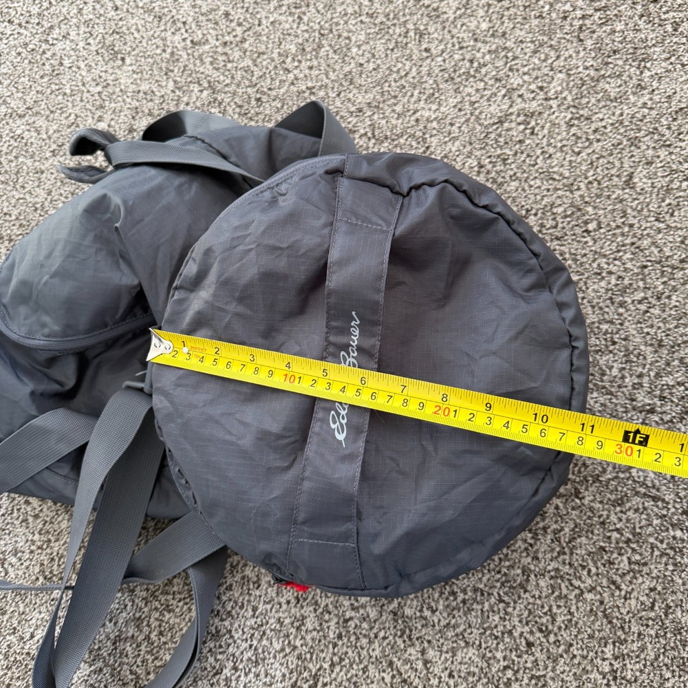 Eddie Bauer Stowaway Packable 45L Duffel Bag Ripstop 45L Gray EUC