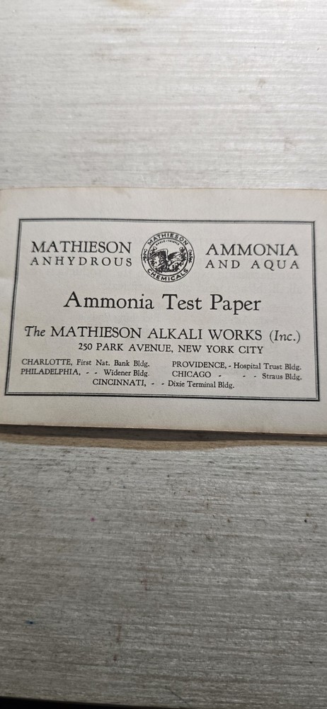 Ammonia Test Paper