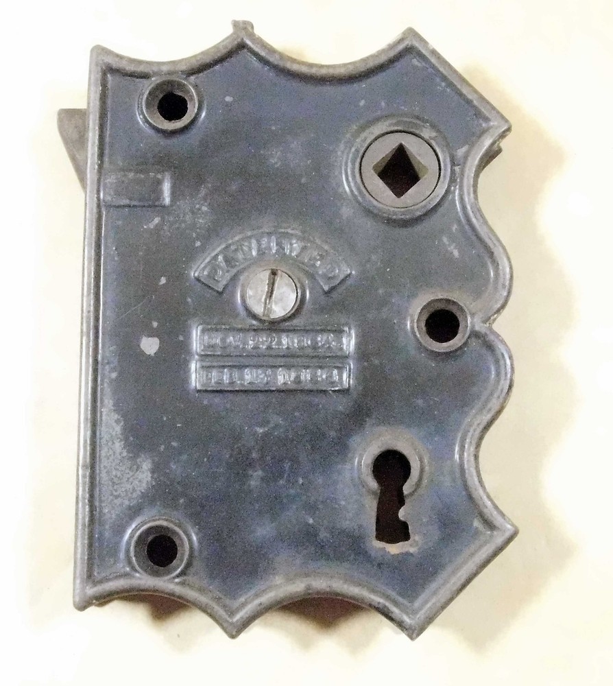 antique cast iron rim lock