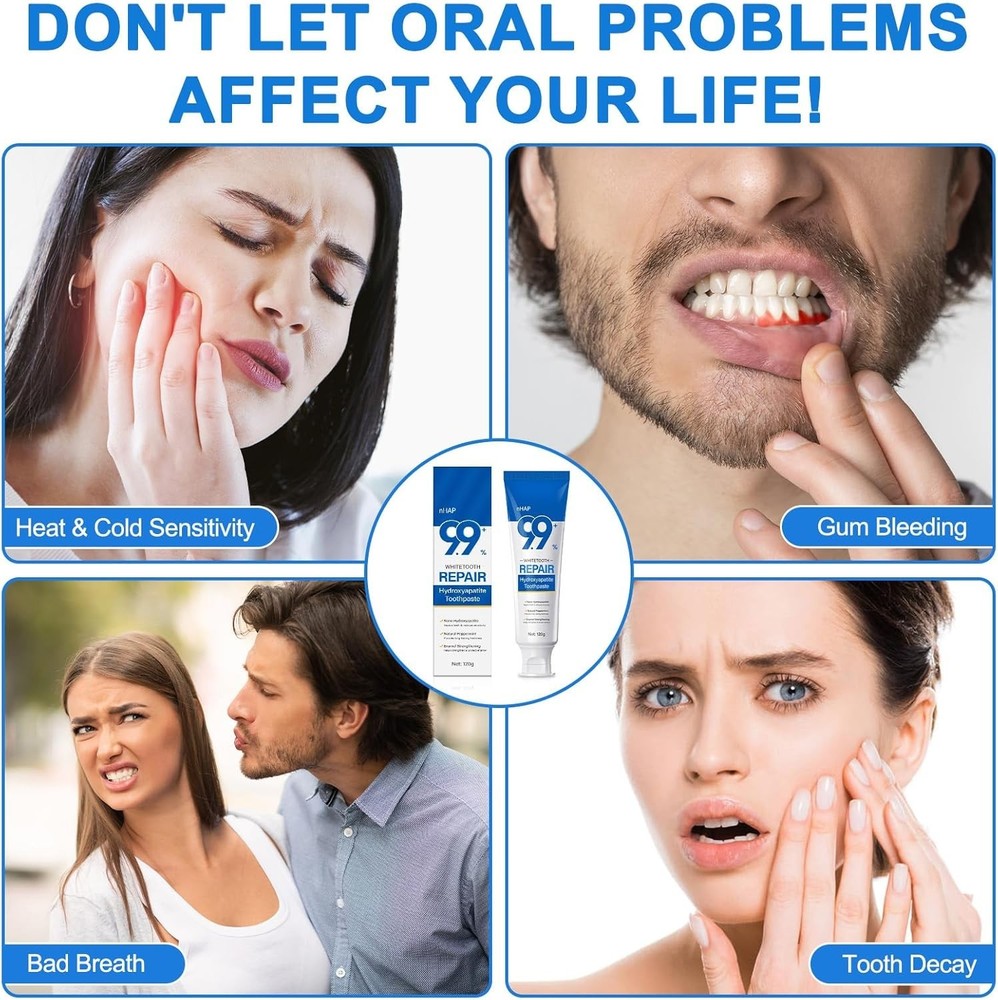 9.9% Hydroxyapatite Toothpaste, 4.23 Oz Nano Hydroxyapatite Toothpaste for Ename